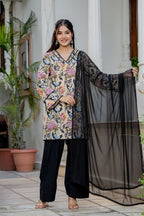 Black Farsi Suit Set
