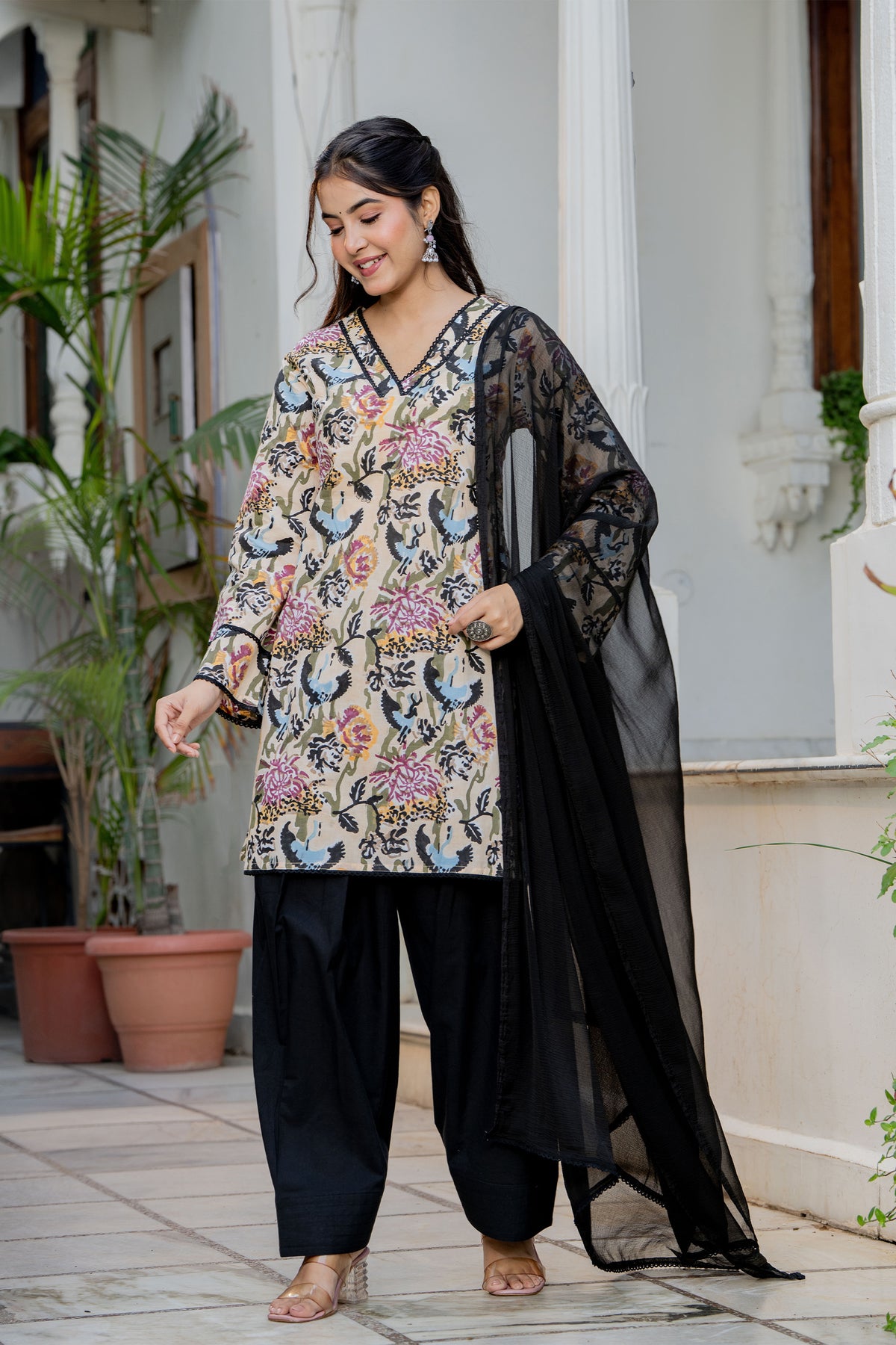 Black Farsi Suit Set