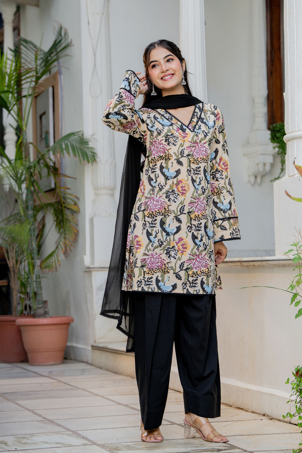 Black Farsi Suit Set