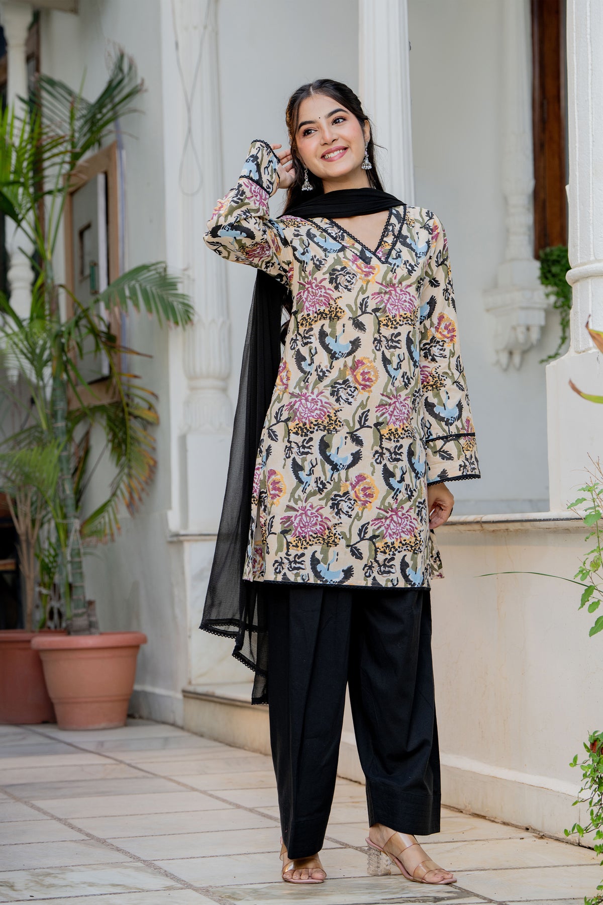 Black Farsi Suit Set