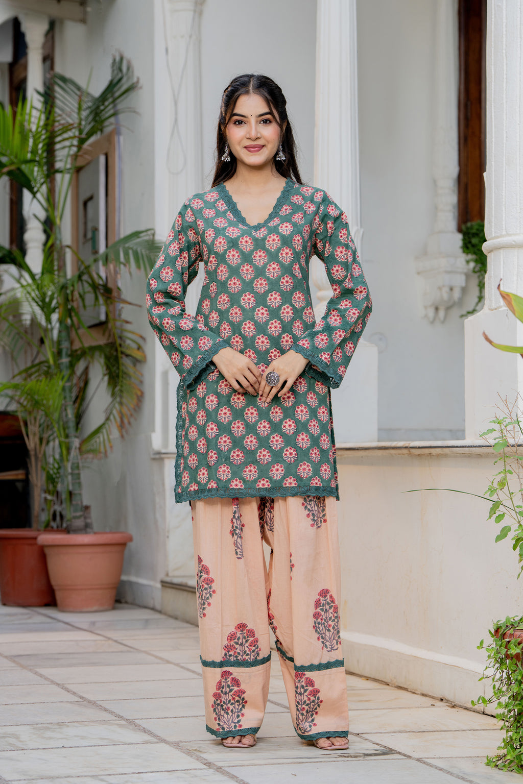 Green Farsi Suit Set