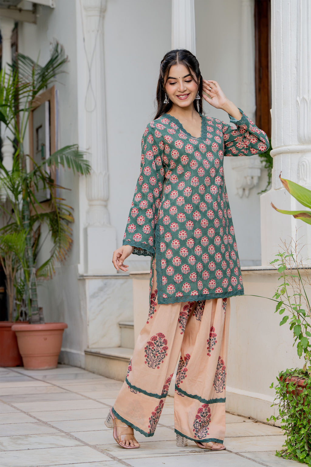 Green Farsi Suit Set