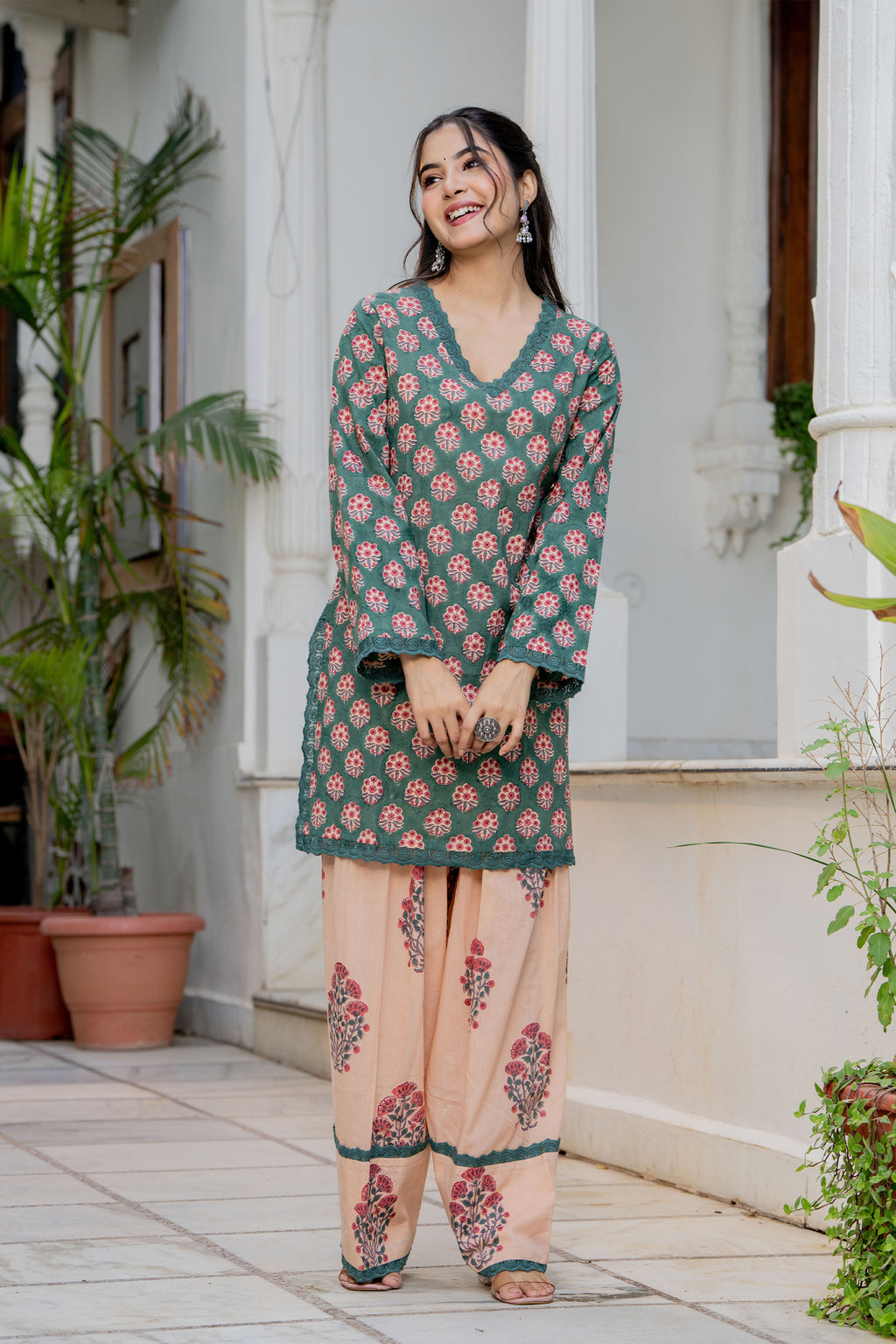 Green Farsi Suit Set