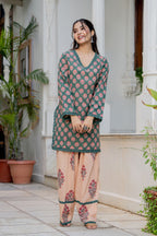 Green Farsi Suit Set
