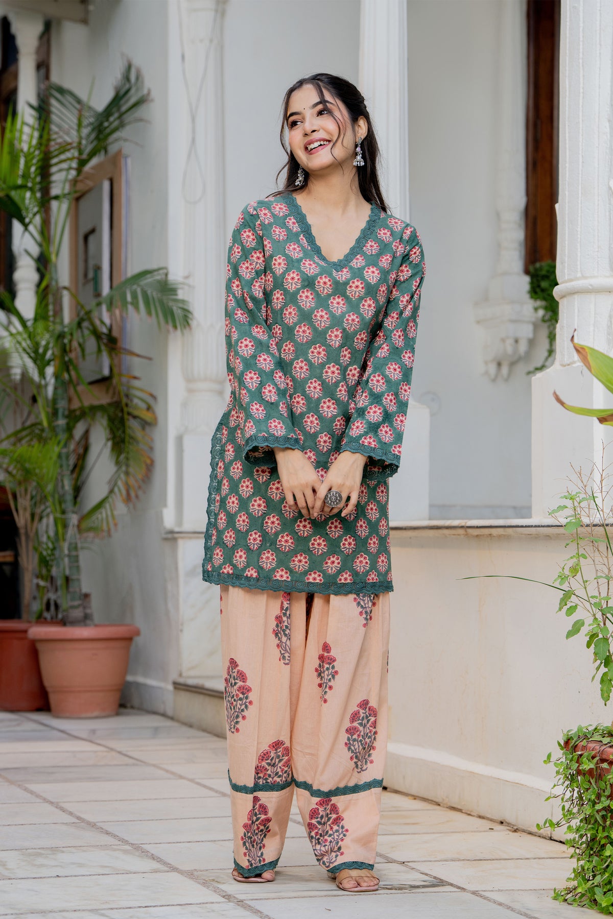 Green Farsi Suit Set