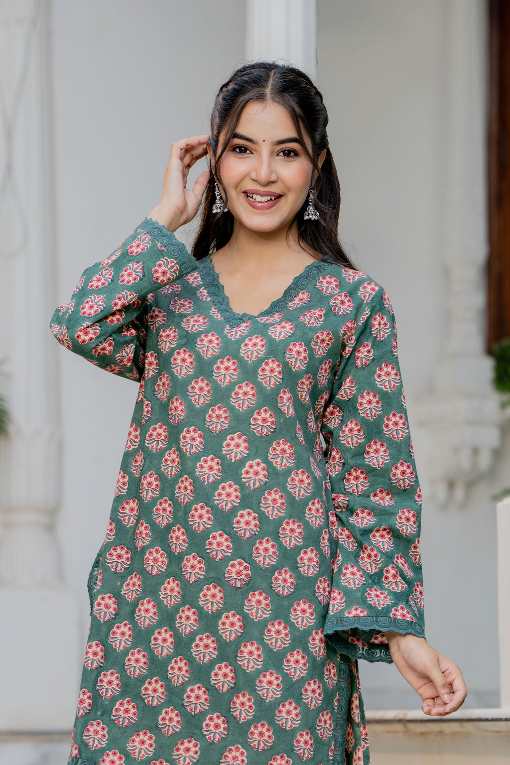 Green Farsi Suit Set