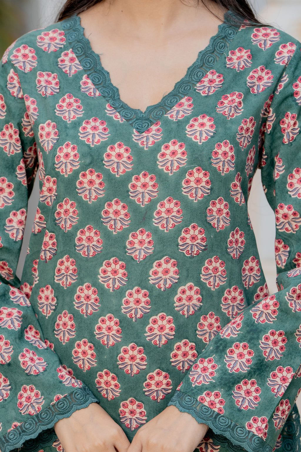 Green Farsi Suit Set