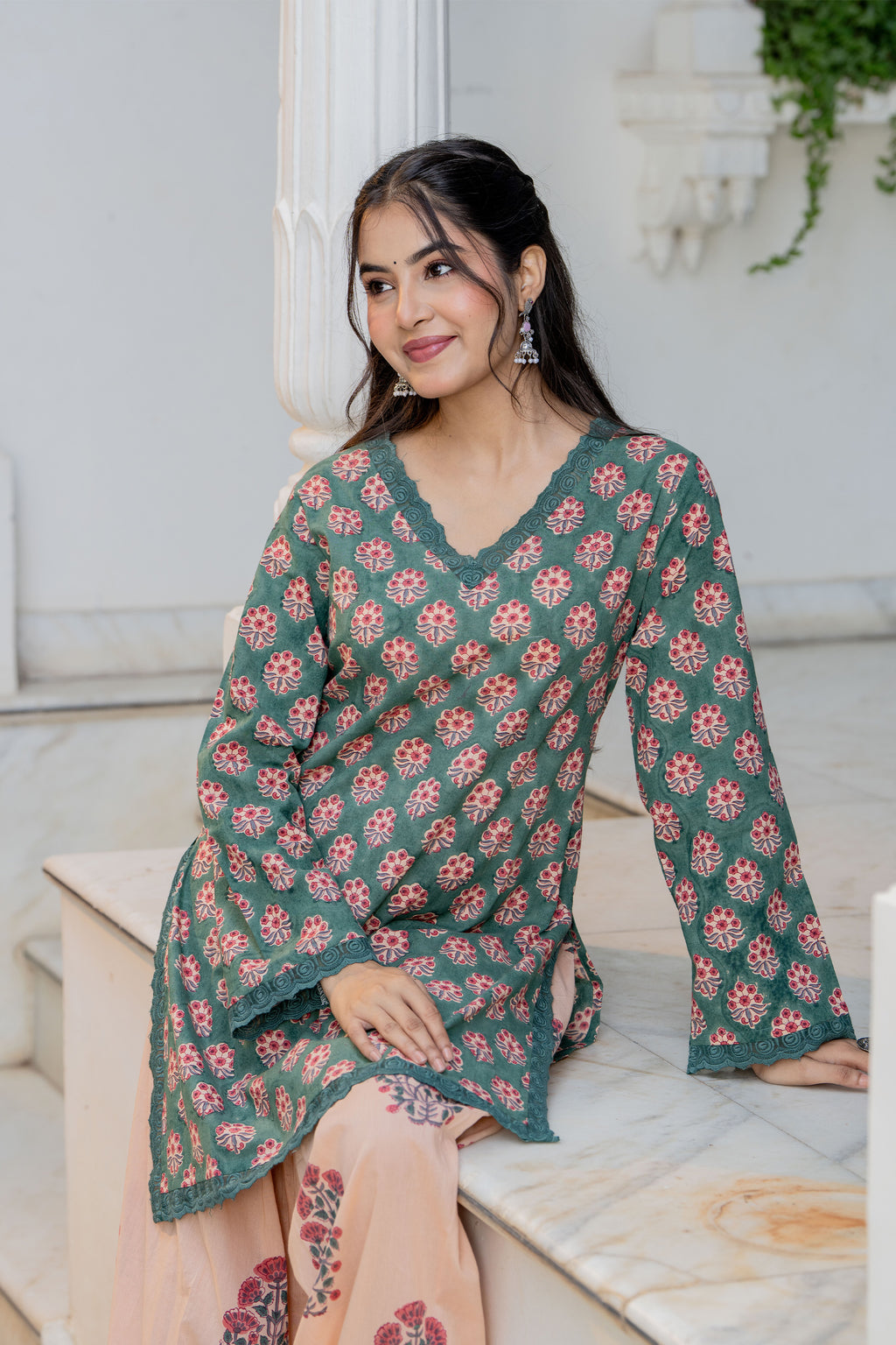 Green Farsi Suit Set