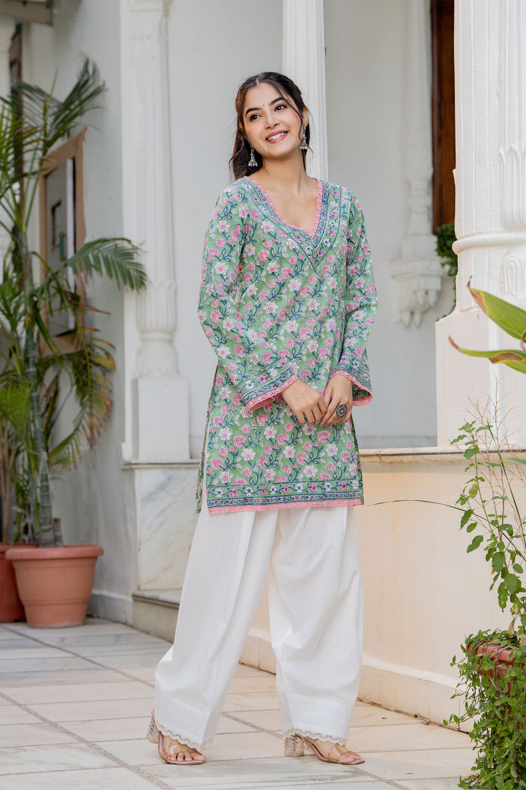 Matcha Green Farsi Suit Set