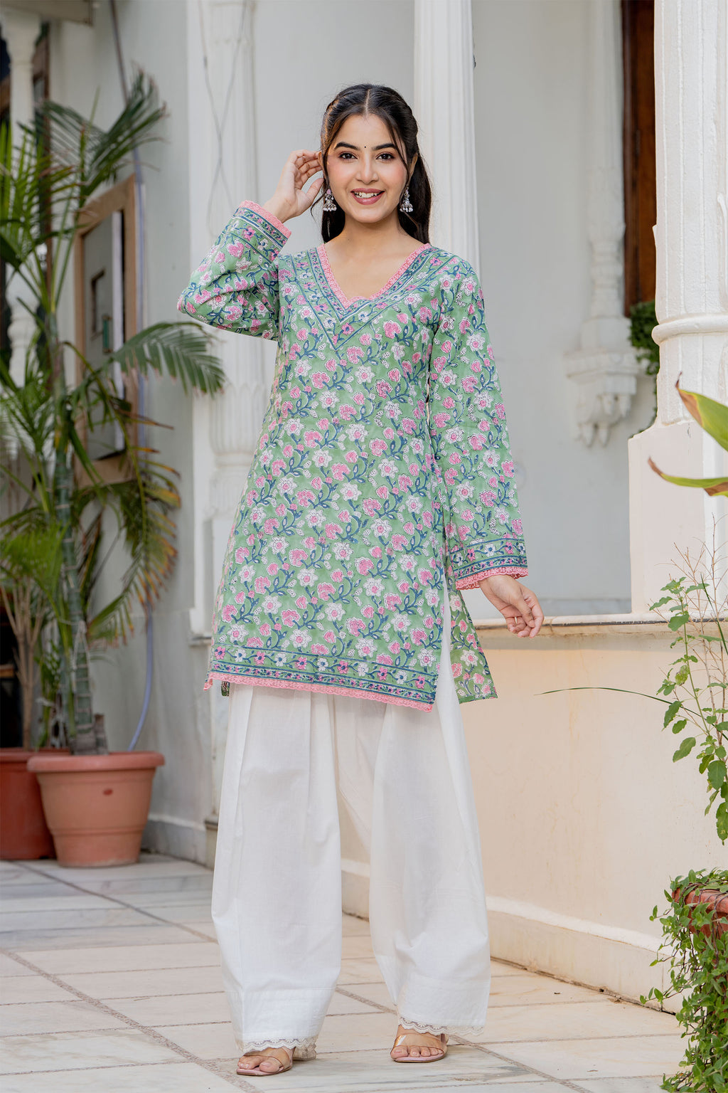 Matcha Green Farsi Suit Set