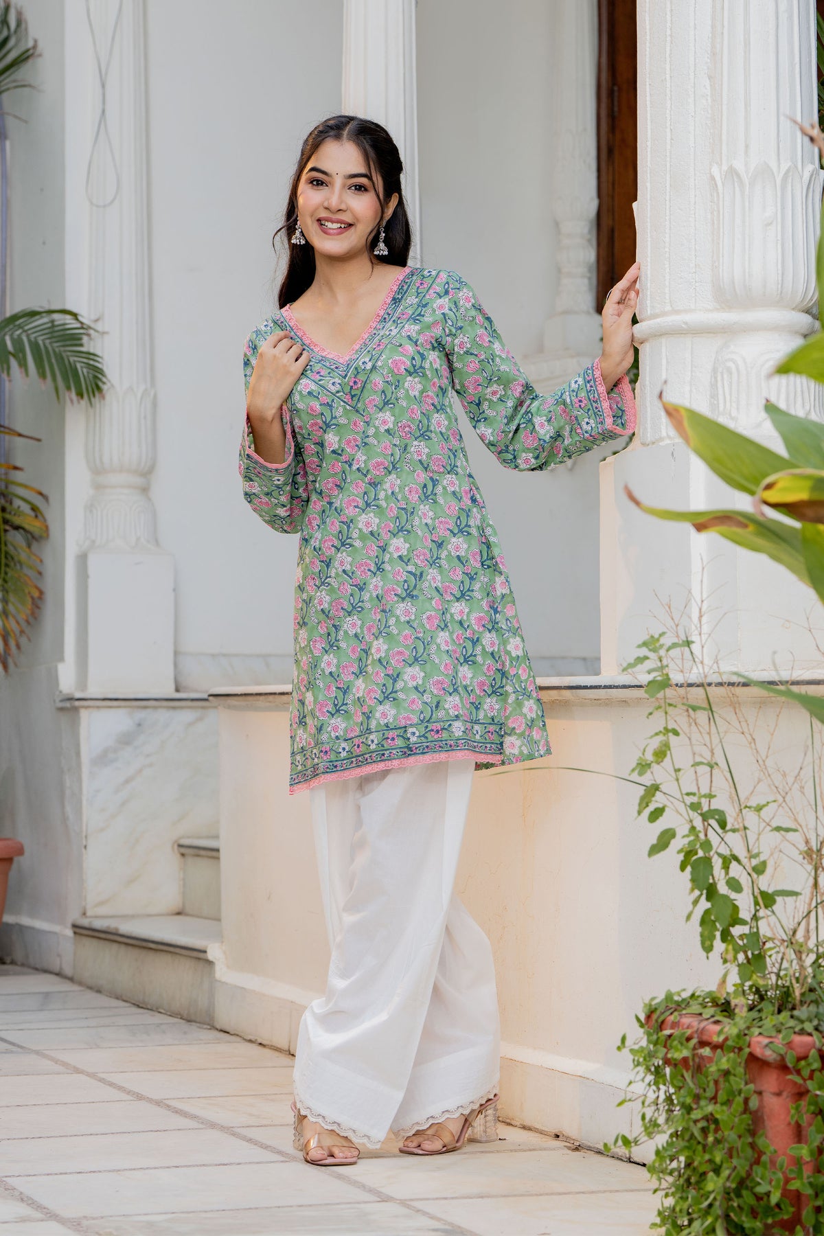 Matcha Green Farsi Suit Set