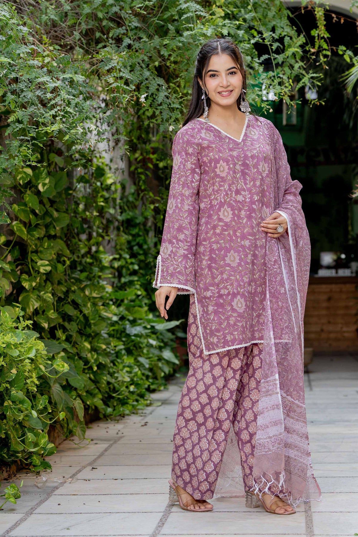 Soft Pink Farsi Suit Set