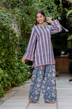 Blue Farsi Suit Set