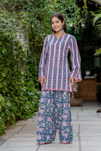 Blue Farsi Suit Set
