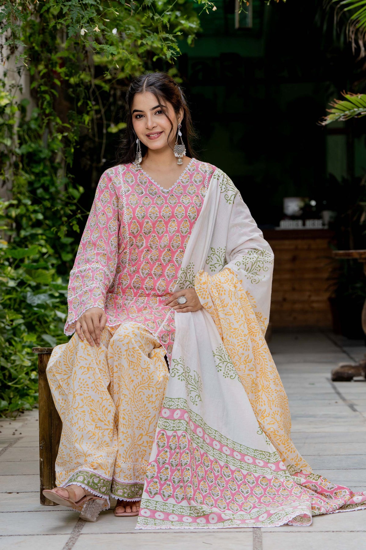 Baby Pink Farsi Suit Set