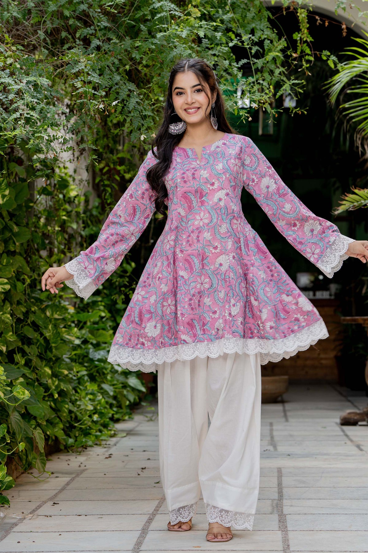 Pink Farsi Suit Set