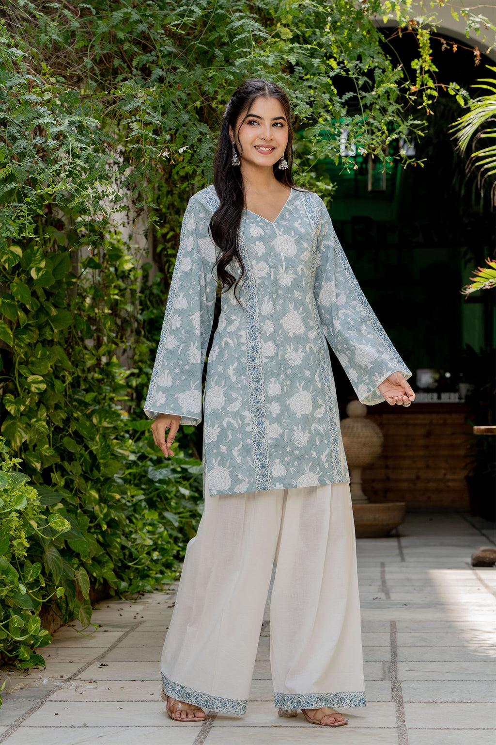 Powder Blue Farsi Suit Set