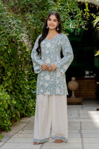 Powder Blue Farsi Suit Set