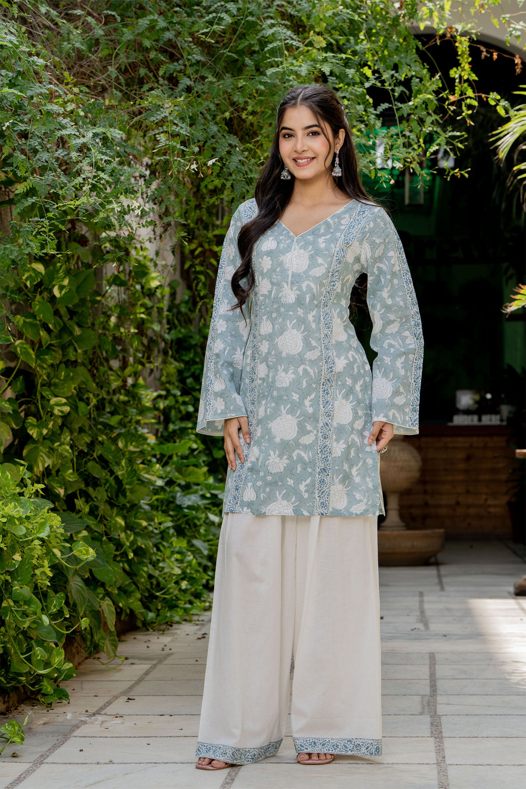 Powder Blue Farsi Suit Set