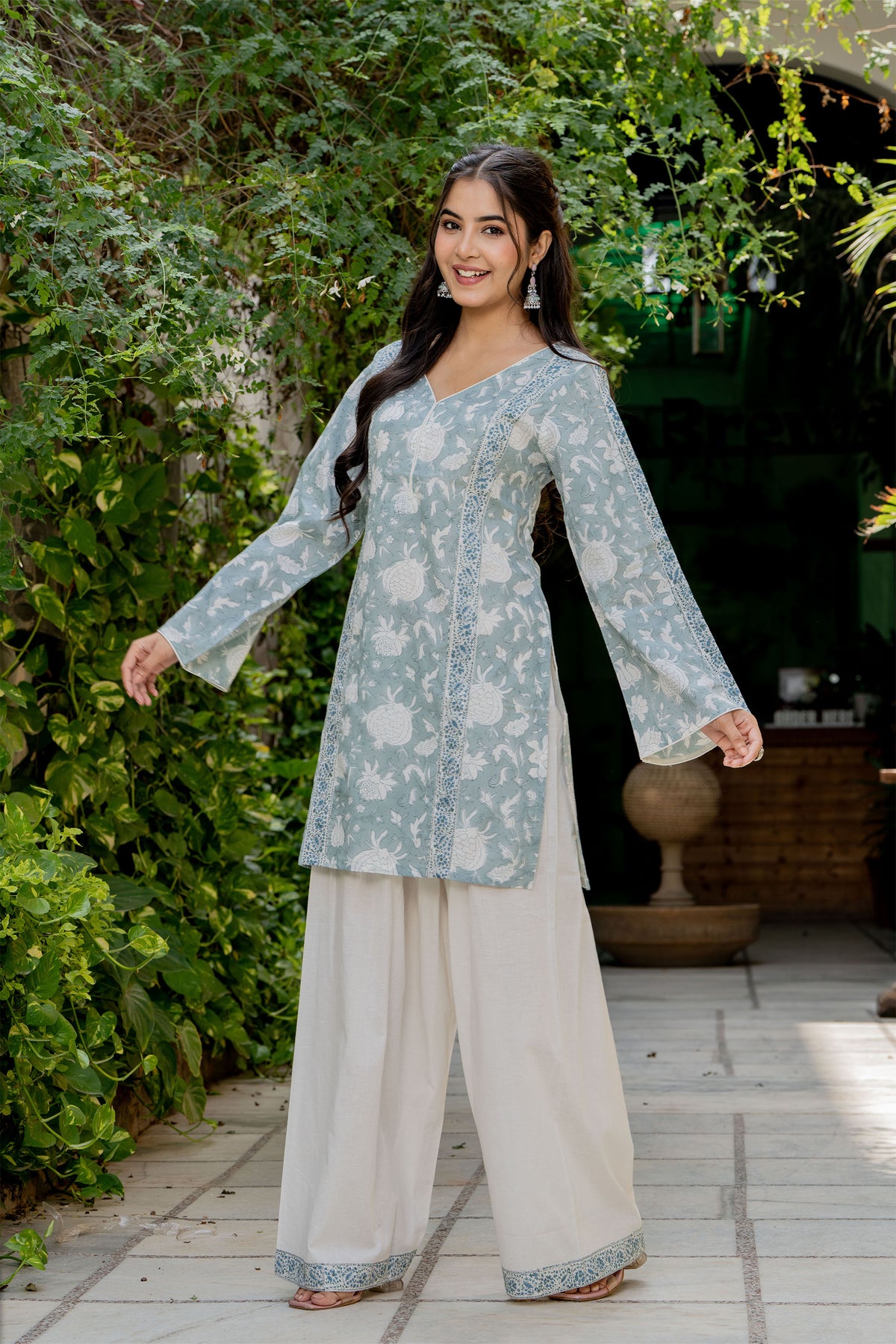 Powder Blue Farsi Suit Set