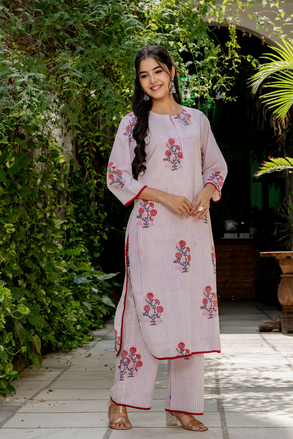 Lavender Kurta Set