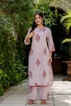 Lavender Kurta Set