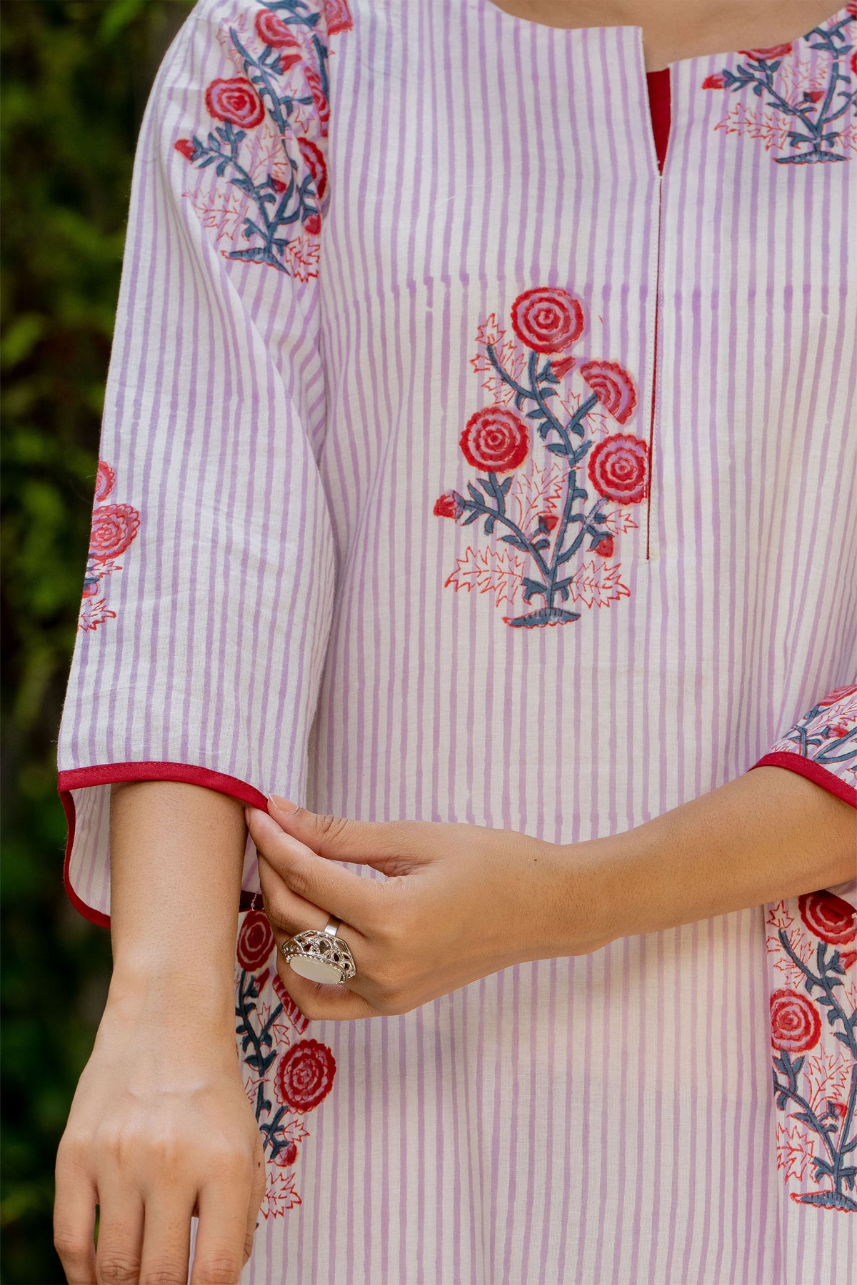 Lavender Kurta Set