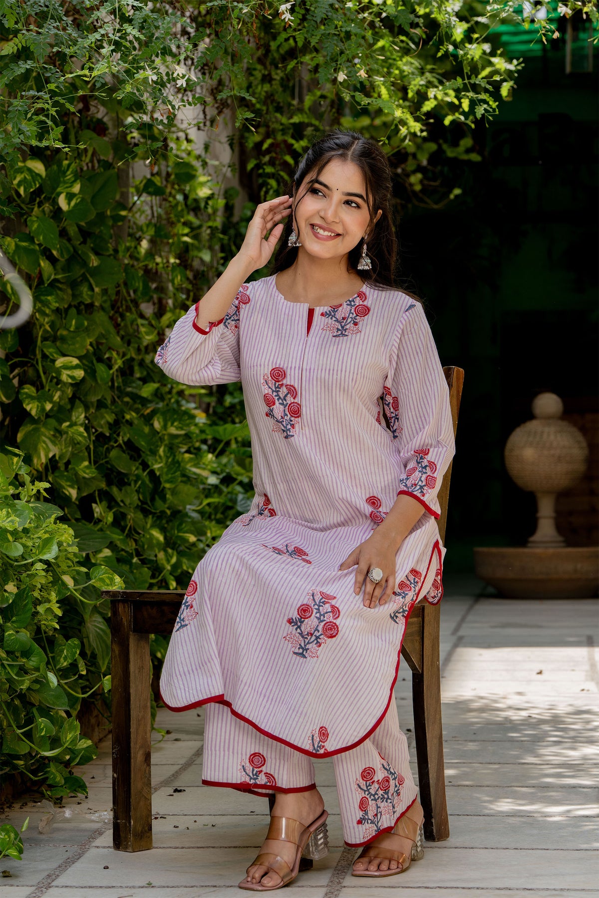 Lavender Kurta Set