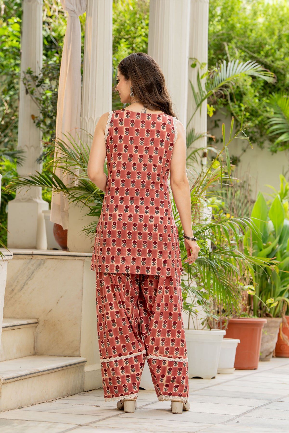 Red Farsi Suit Set