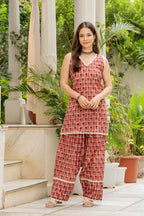 Red Farsi Suit Set