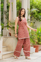 Red Farsi Suit Set