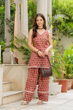 Red Farsi Suit Set