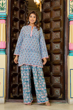 Blue Farsi Suit Set