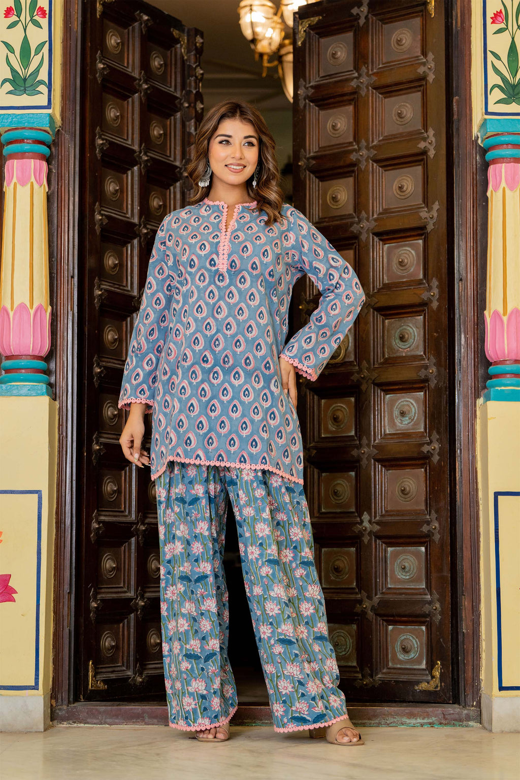 Blue Farsi Suit Set