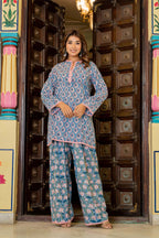 Blue Farsi Suit Set