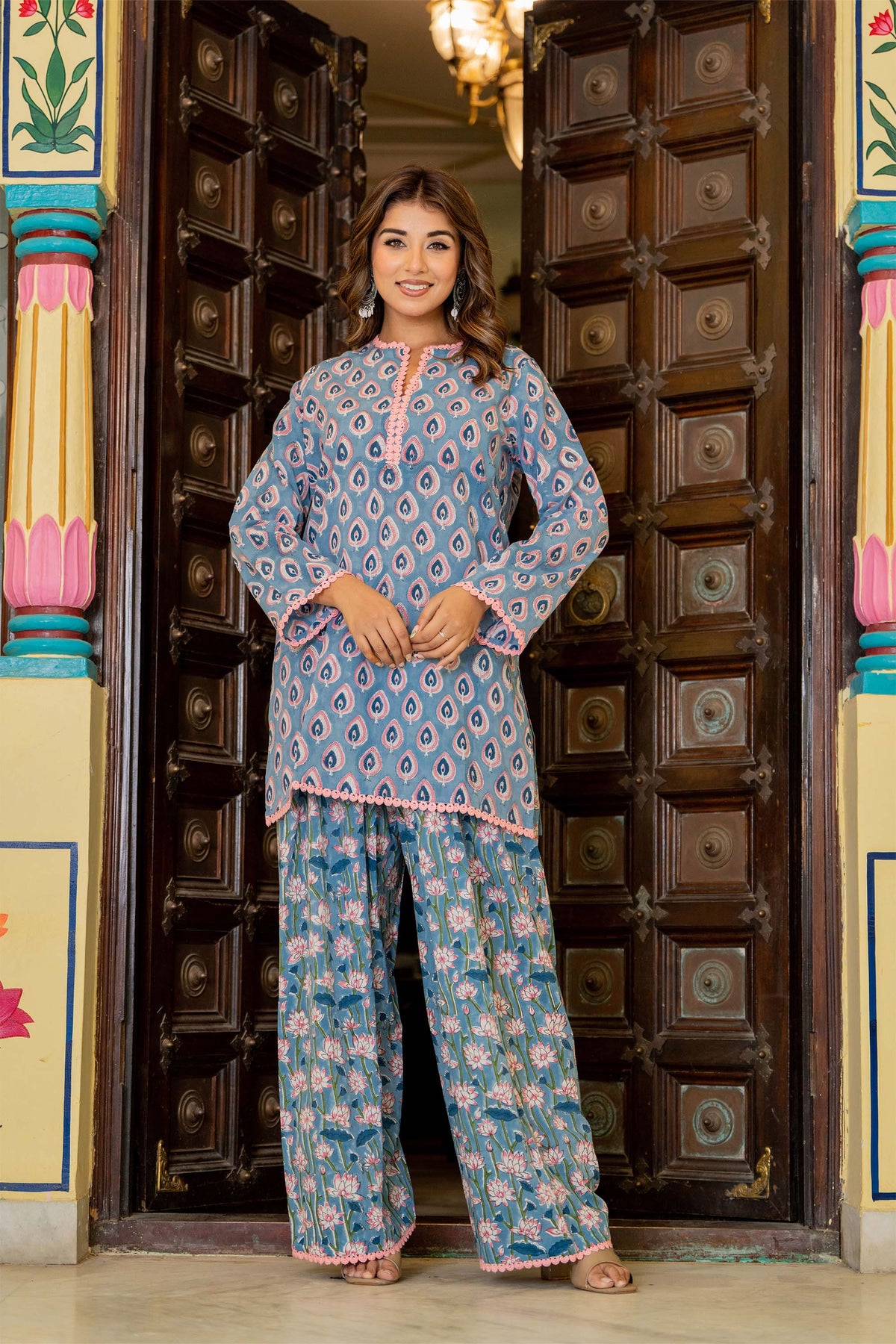 Blue Farsi Suit Set