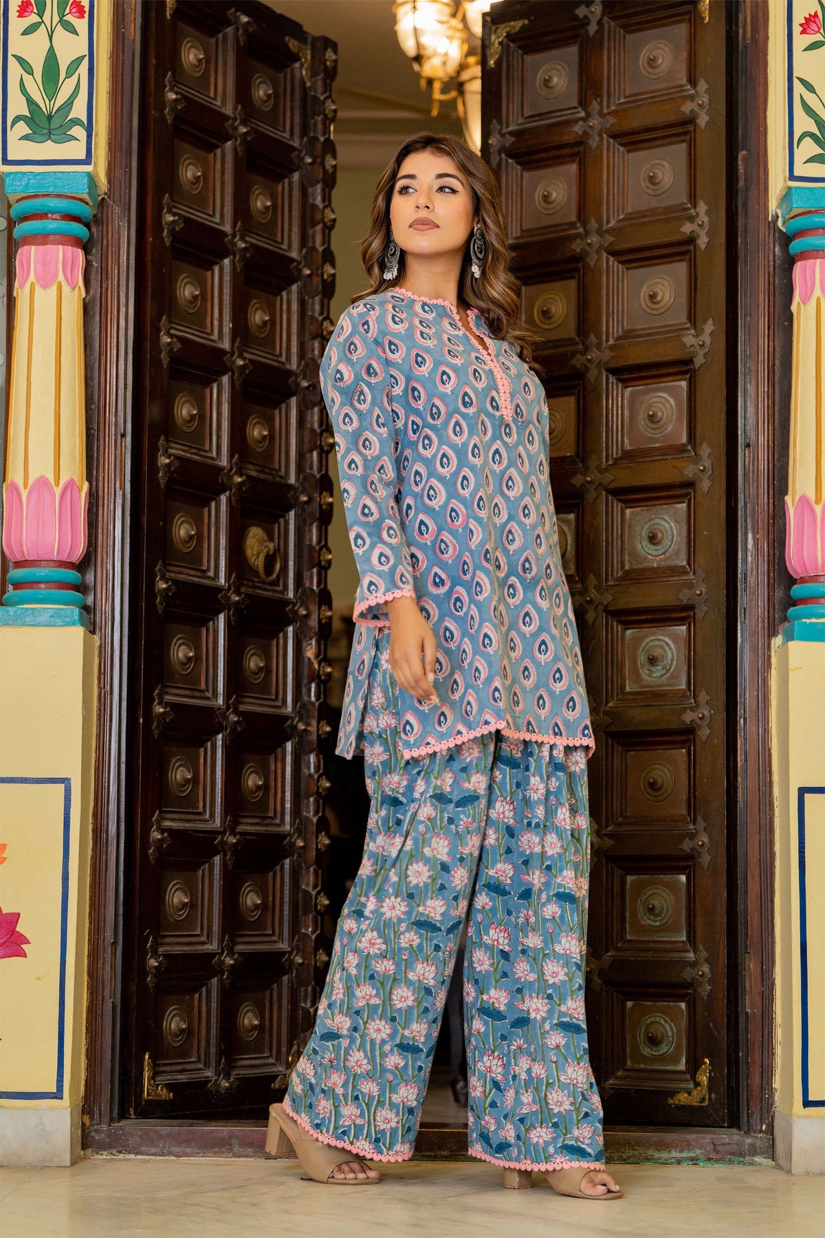 Blue Farsi Suit Set