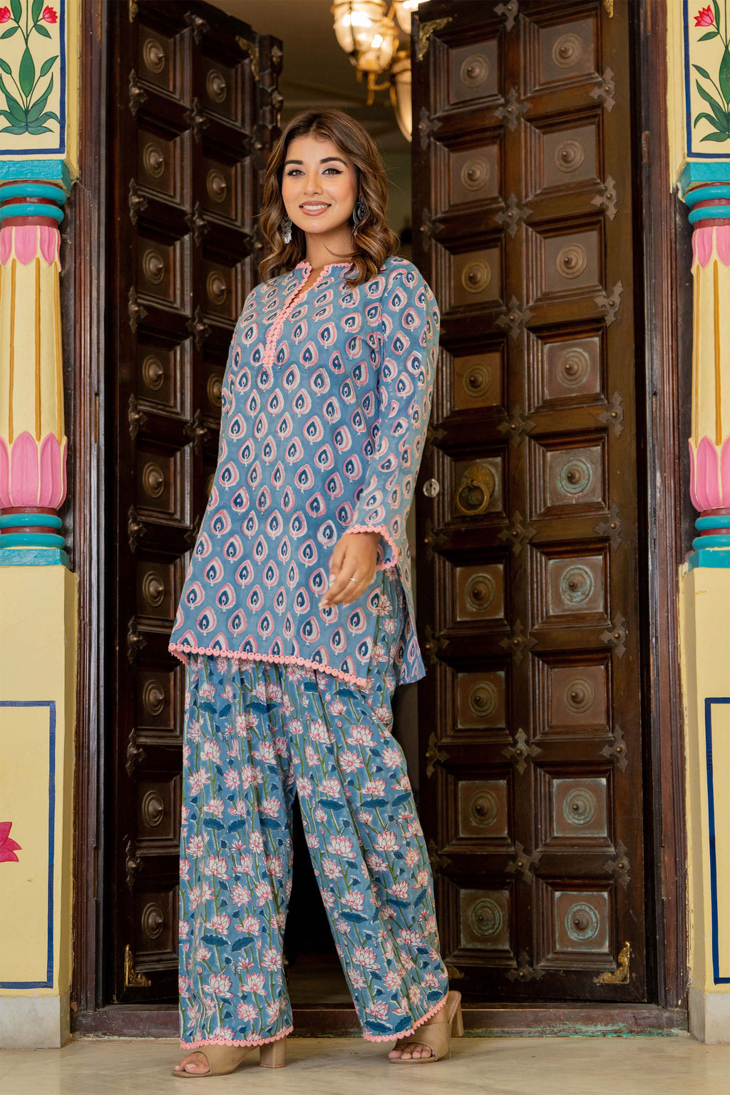Blue Farsi Suit Set