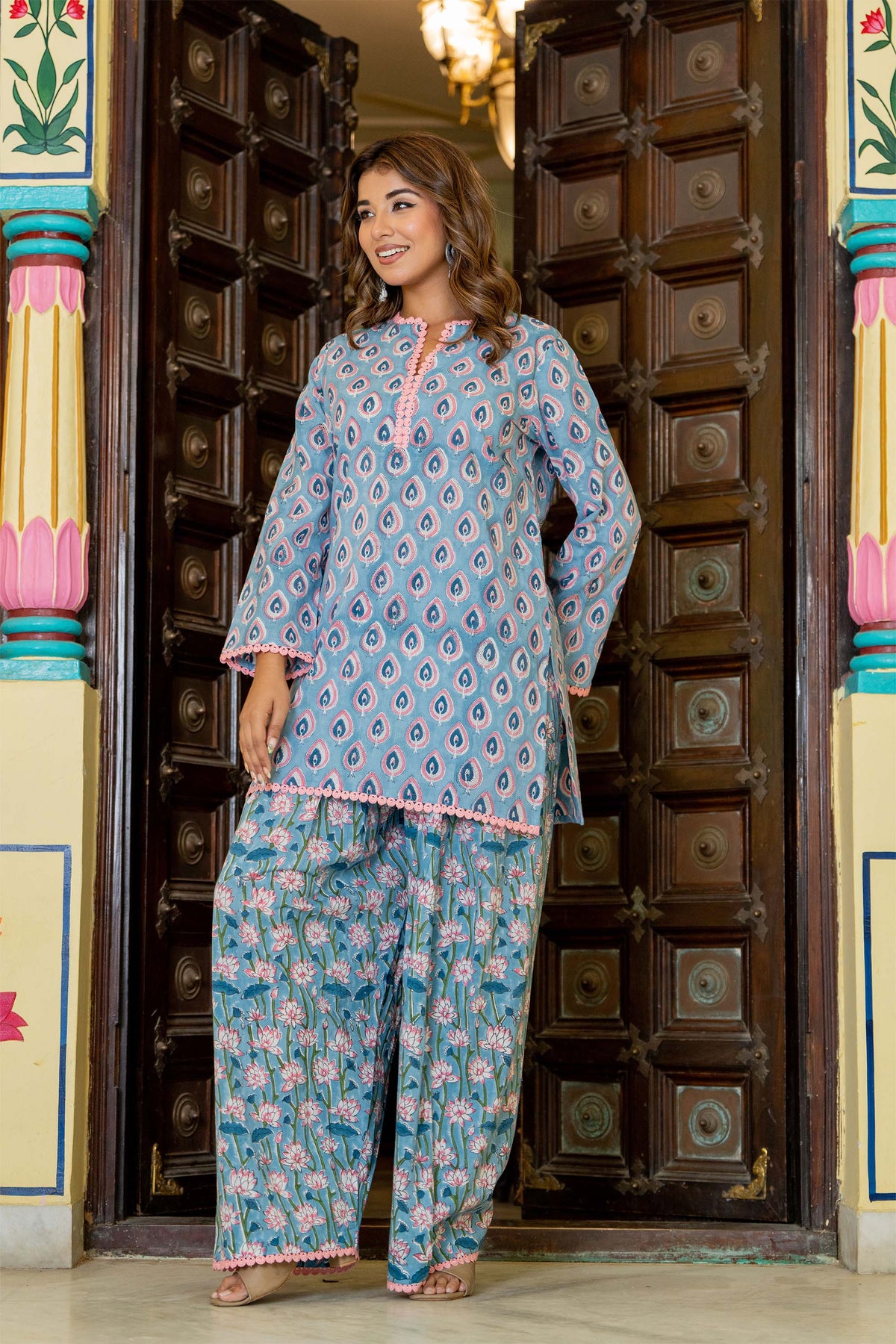 Blue Farsi Suit Set