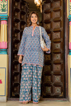 Blue Farsi Suit Set