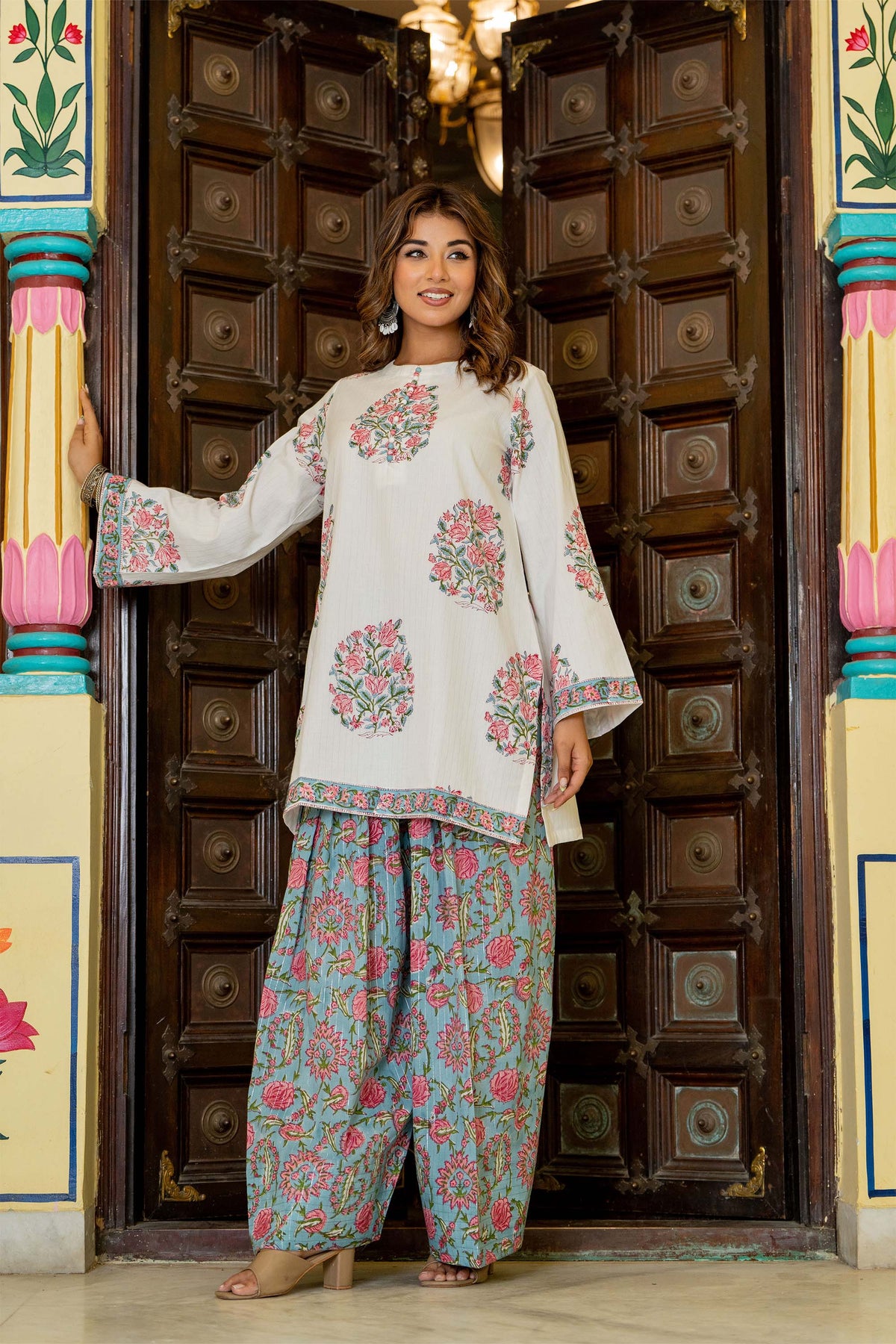 Dusty Pink Farsi Suit Set