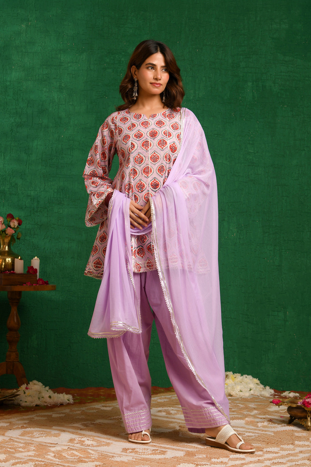 Lavender Farsi Suit Set