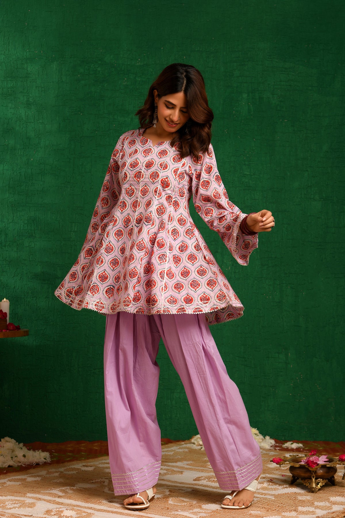 Lavender Farsi Suit Set