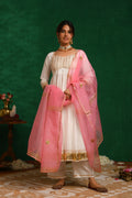 White Anarkali Suit Set
