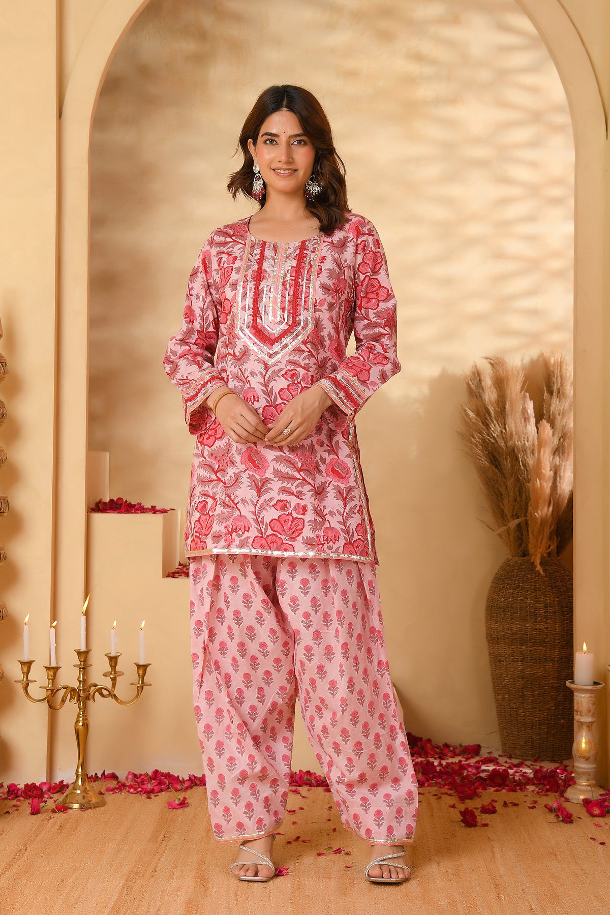 Pink Farsi Suit Set