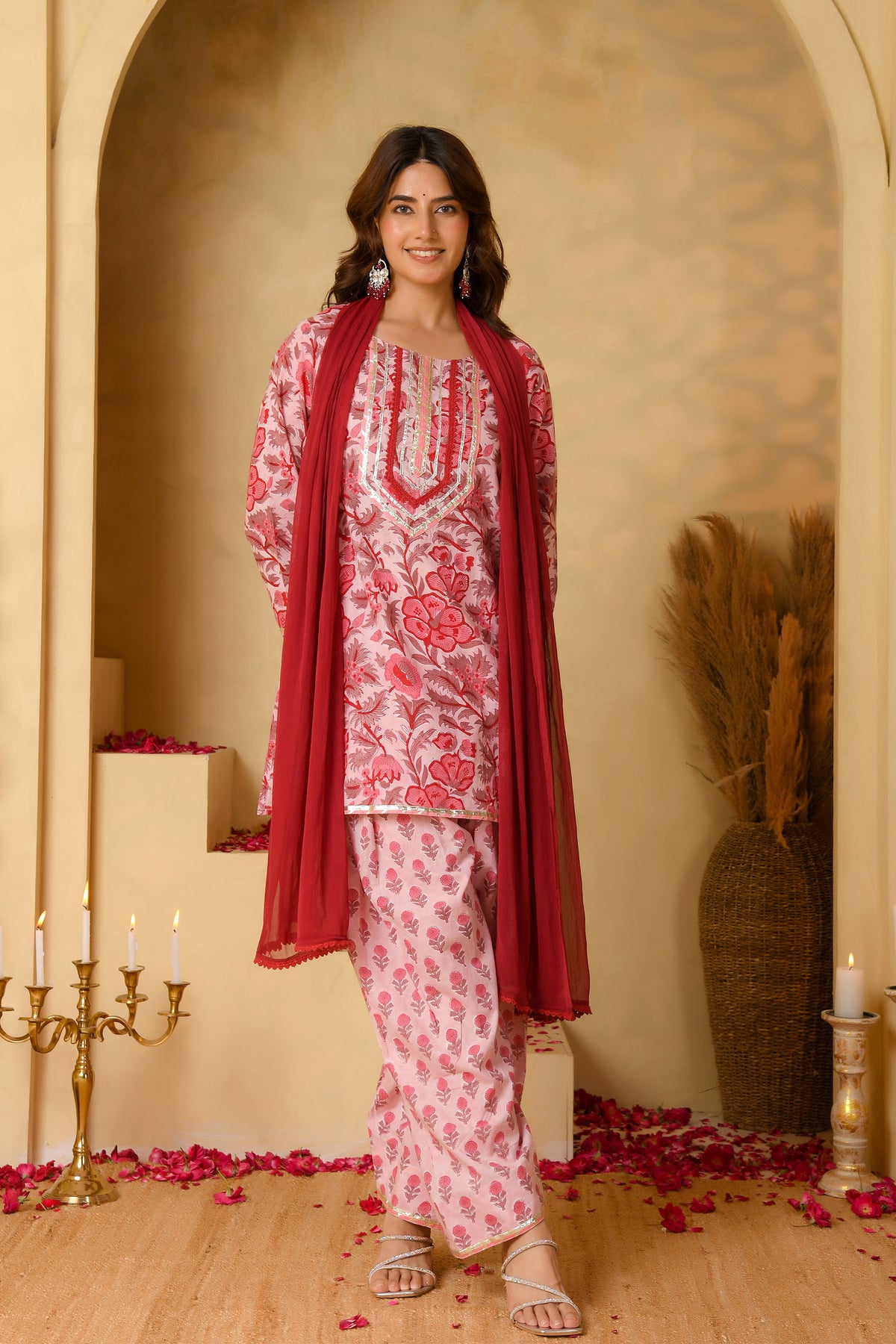 Pink Farsi Suit Set
