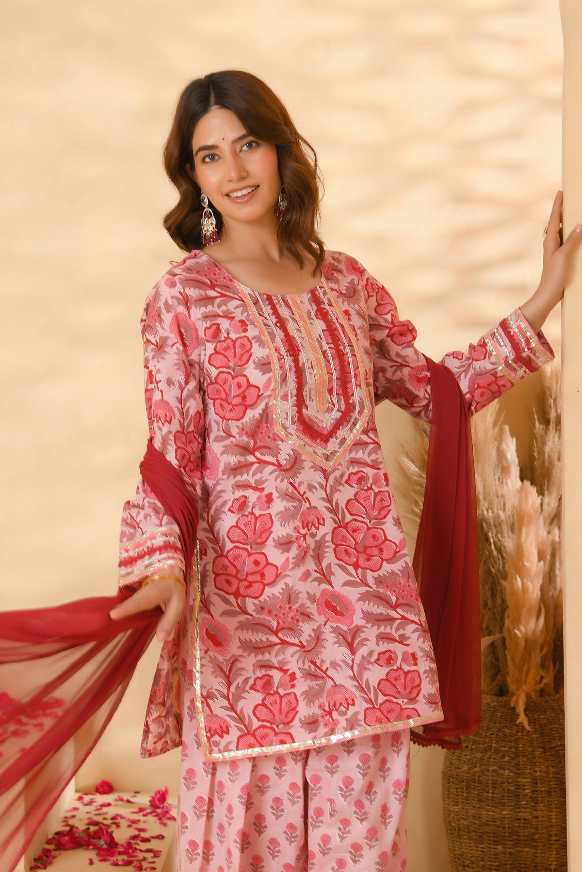Pink Farsi Suit Set