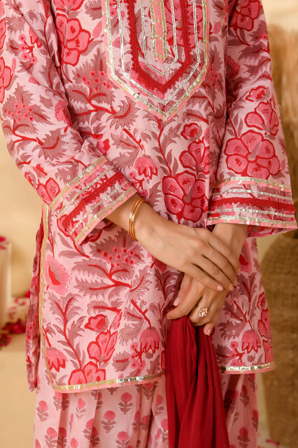 Pink Farsi Suit Set