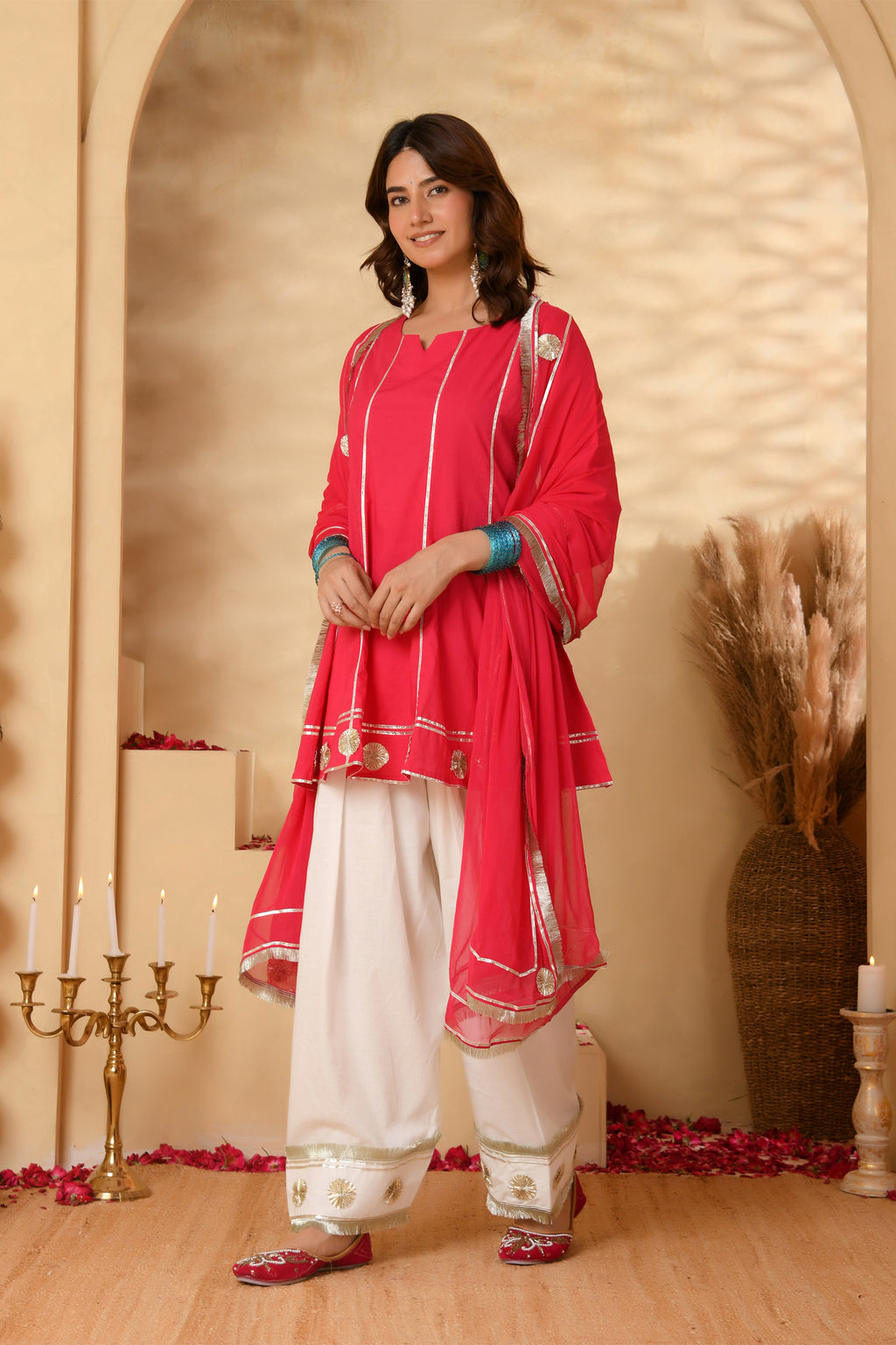 Rani Pink Farsi Suit Set