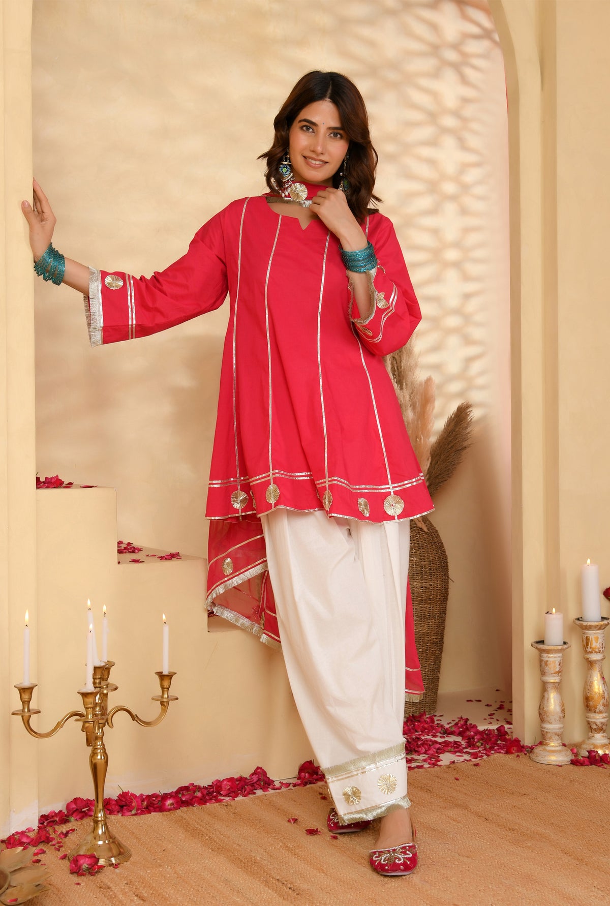 Rani Pink Farsi Suit Set
